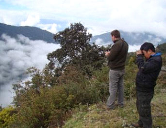 We do most of our forest birding from the road’s edge – Bhutan has a great network of good roads that allow easy forest birding from the extreme west where we start this tour to the extreme east.